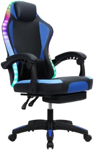 Rgb Gaming Chair - Chaise de jeu ergonomique à LED
