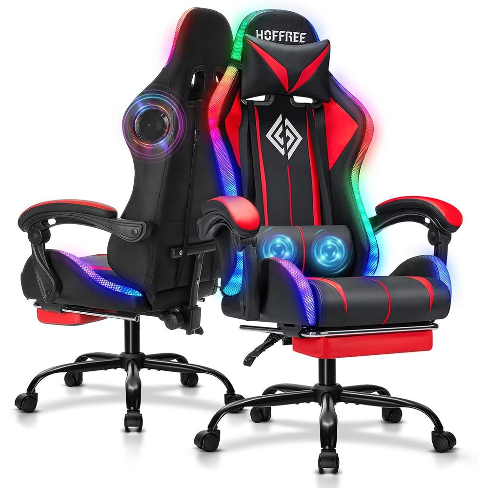 Rgb Gaming Chair - Chaise de jeu RGB avec haut-parleurs