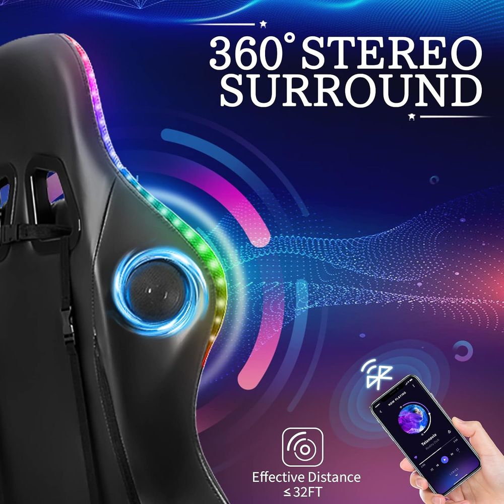 Chaise de jeu RGB avec haut-pa - Rgb Gaming Chair avis et prix