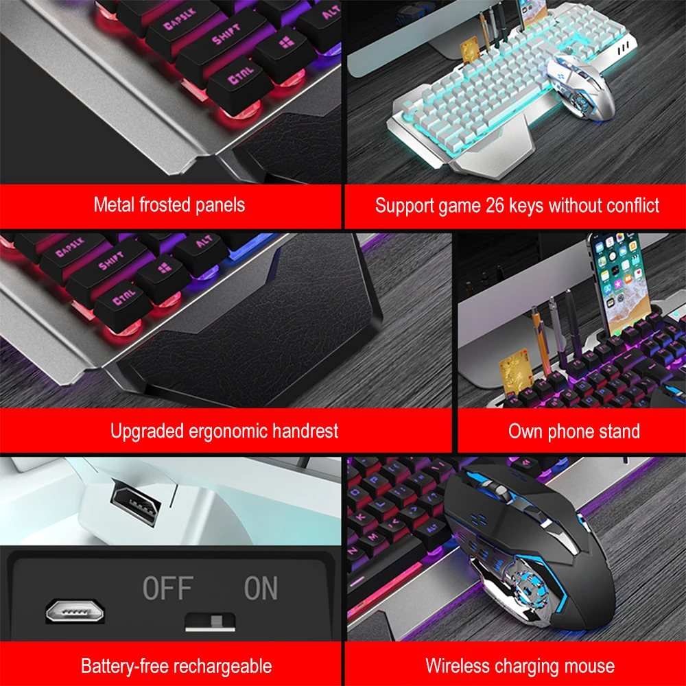 Ensemble clavier et souris san - Esports Wireless Gaming Mouse avis et prix