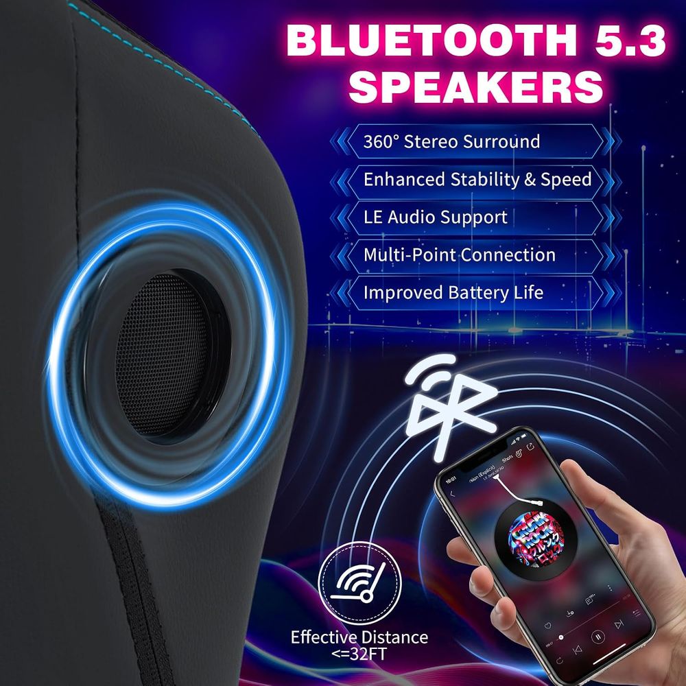 Chaise de jeu avec lumières LE - Rgb Gaming Chair avis et prix
