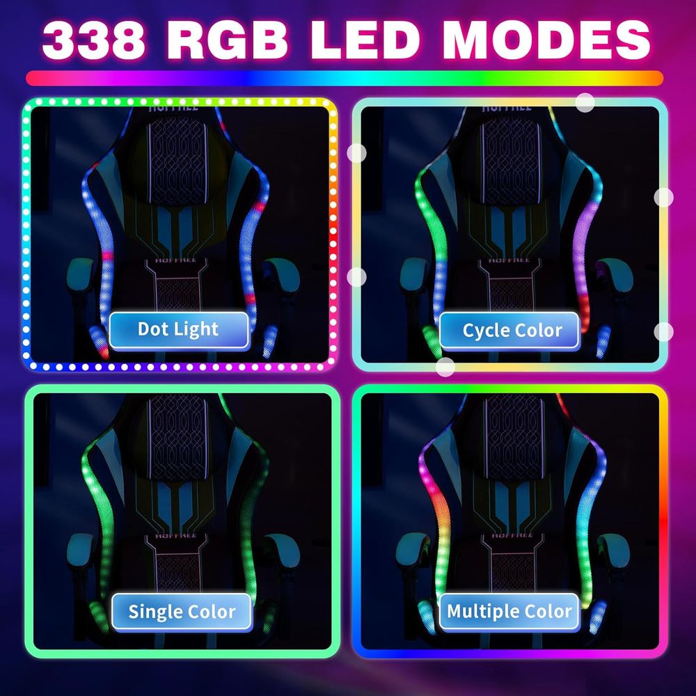 Chaise de jeu avec lumières LE - Rgb Gaming Chair avis et prix