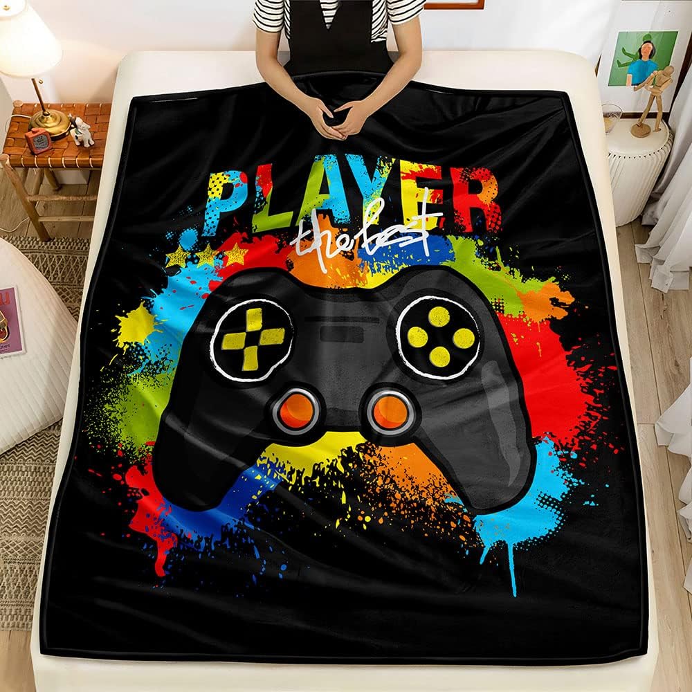 Couverture polaire graphique d - Esports Gaming Bed avis et prix