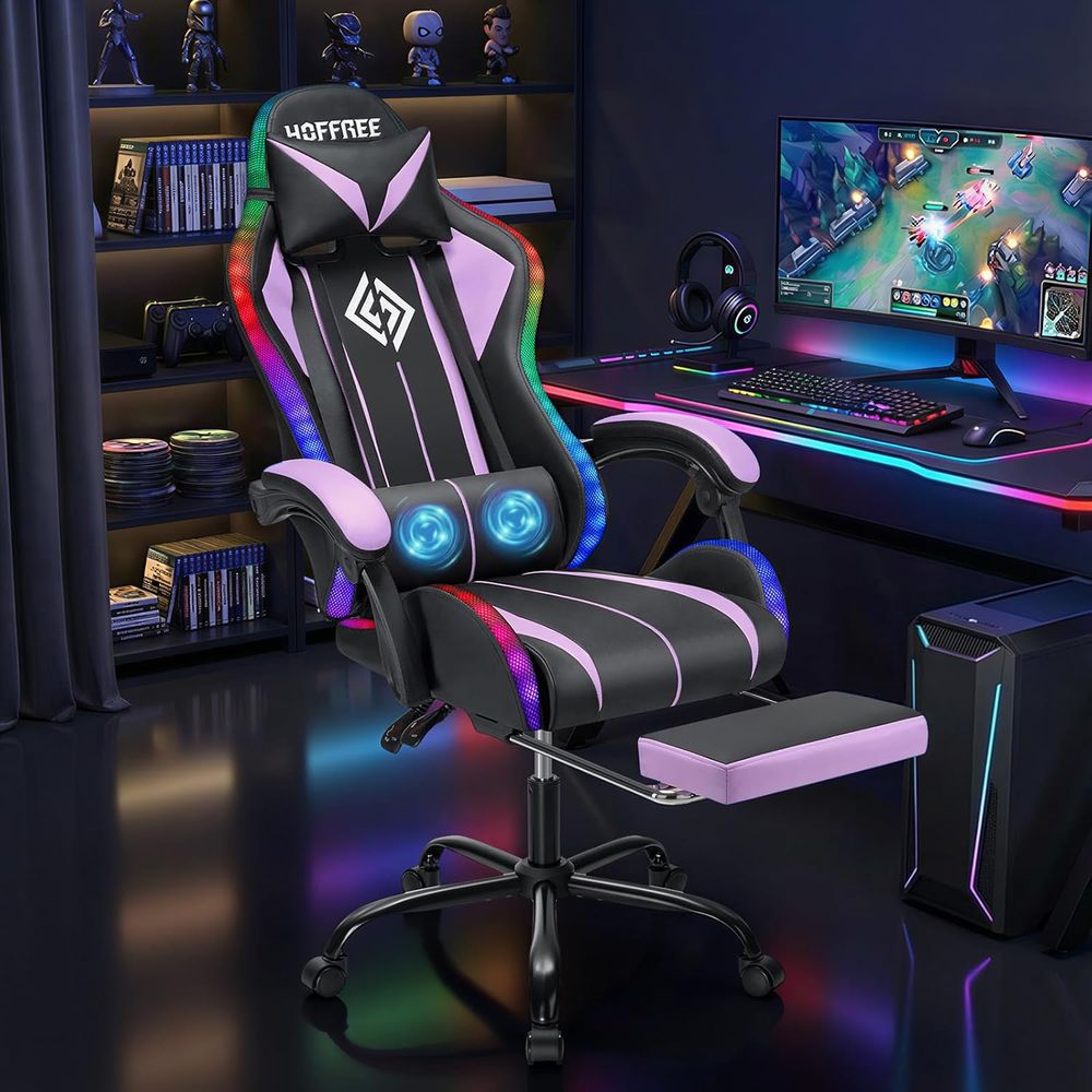 Chaise de jeu ergonomique LED  - Rgb Gaming Chair avis et prix