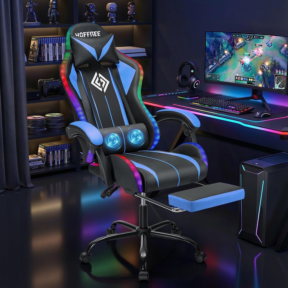 Chaise de jeu LED avec massage - Rgb Gaming Chair avis et prix