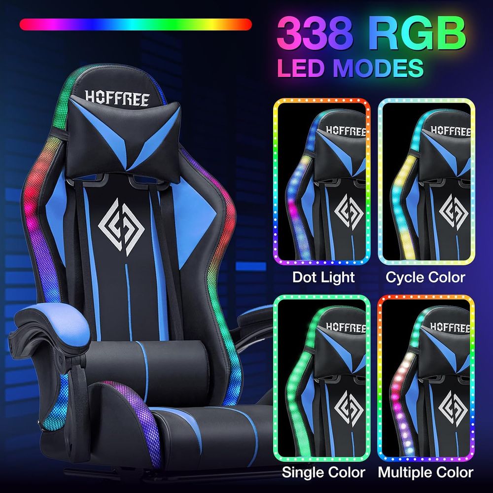 Chaise de jeu LED avec massage - Rgb Gaming Chair avis et prix