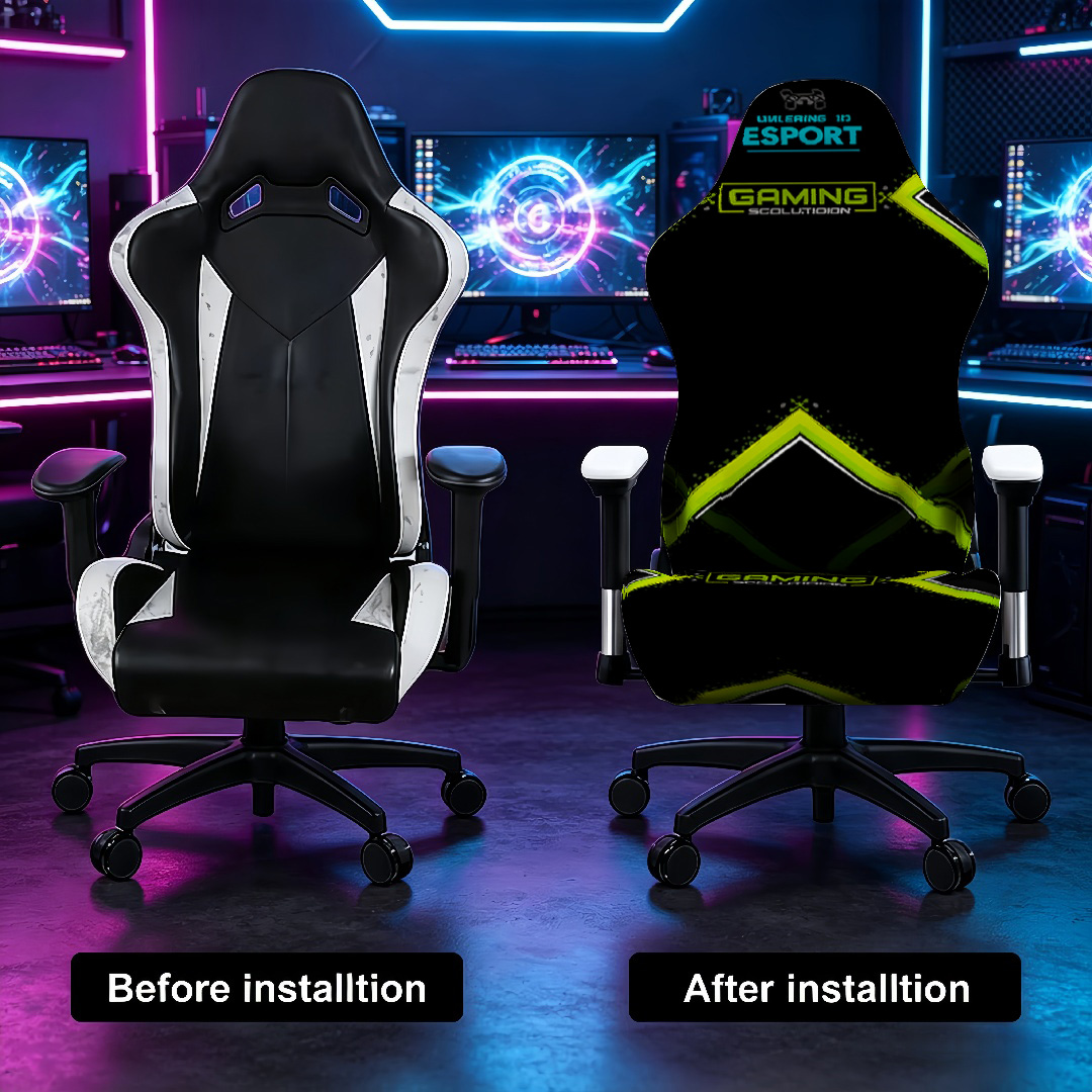 Housse de chaise de jeu hautem - Esports Gaming Logos avis et prix