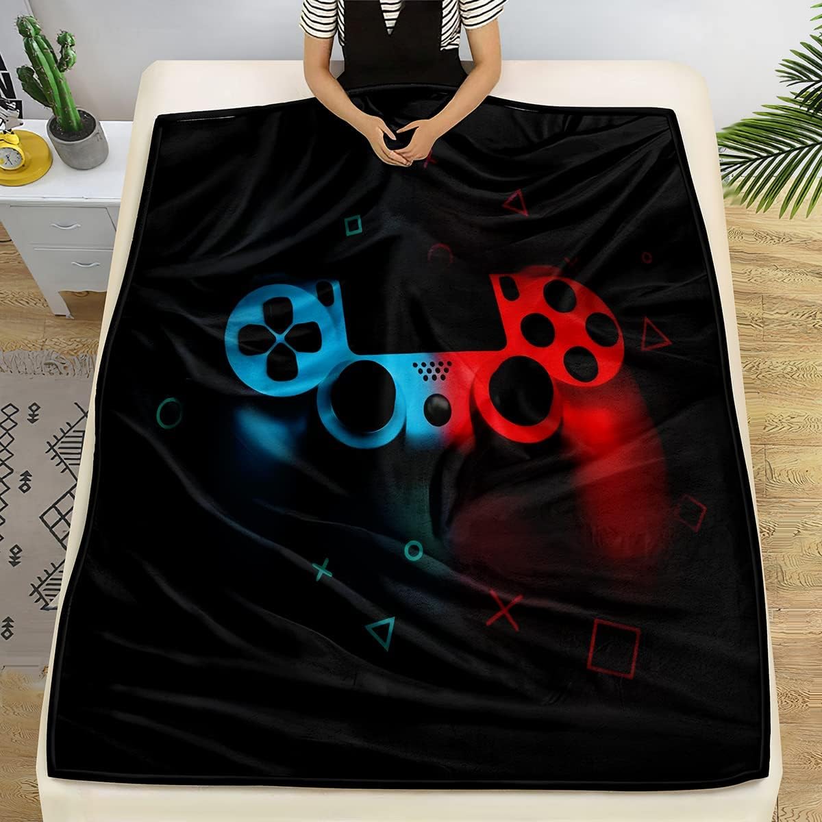 Couverture polaire à motif de  - Esports Gaming Bed avis et prix