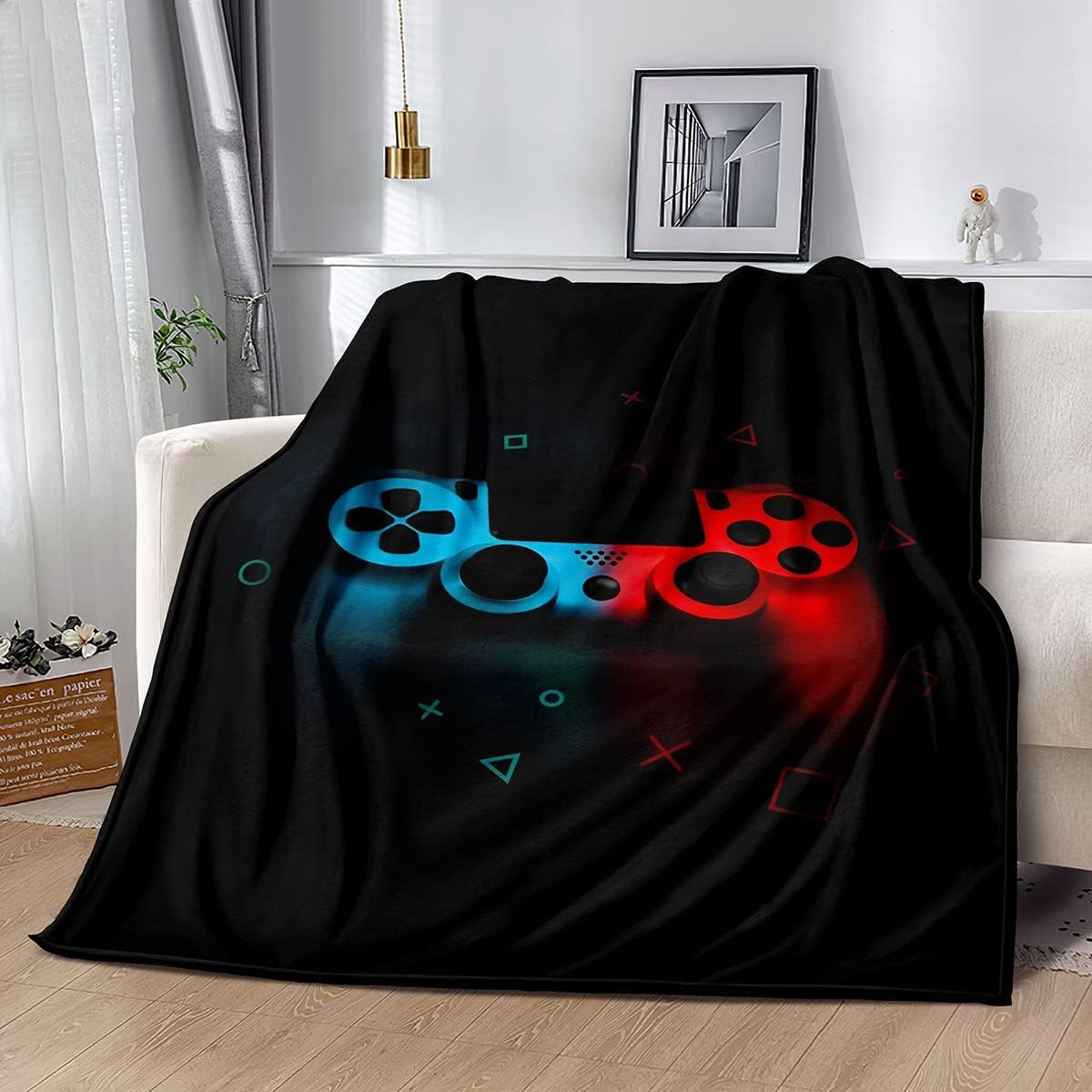 Couverture polaire à motif de  - Esports Gaming Bed avis et prix